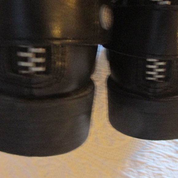 Arturo Chiang Tall Leather Motorcycle Boots 6.5 - Picture 5 of 7